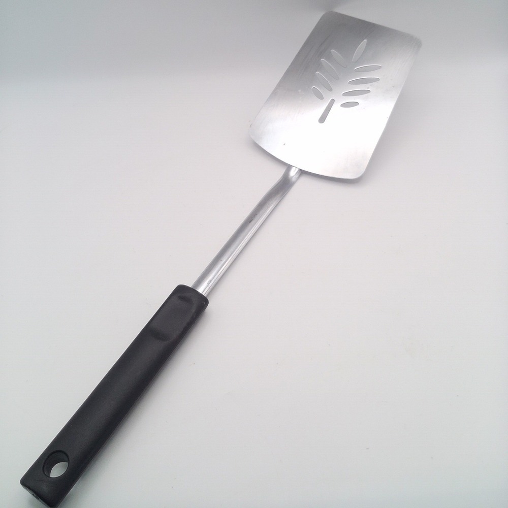 HOAN China Vintage Slotted Spatula Brown Handle 13 inches